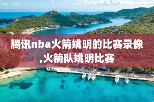 腾讯nba火箭姚明的比赛录像,火箭队姚明比赛