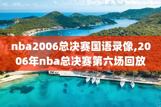 nba2006总决赛国语录像,2006年nba总决赛第六场回放