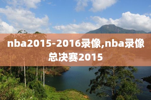 nba2015-2016录像,nba录像总决赛2015
