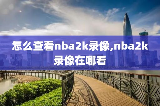 怎么查看nba2k录像,nba2k录像在哪看